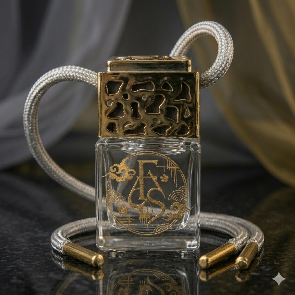 Fantasma editorial still-life with soft shadows and white drape.